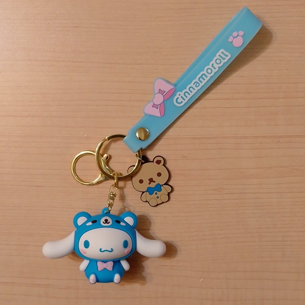 🆕 Sanrio Cinnamoroll Figurine Keychain Bag Clip